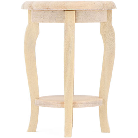 Tabouret de poupée miniature 1:12 en bois brut, tabouret bonsaï détaillé pour maison de poupée