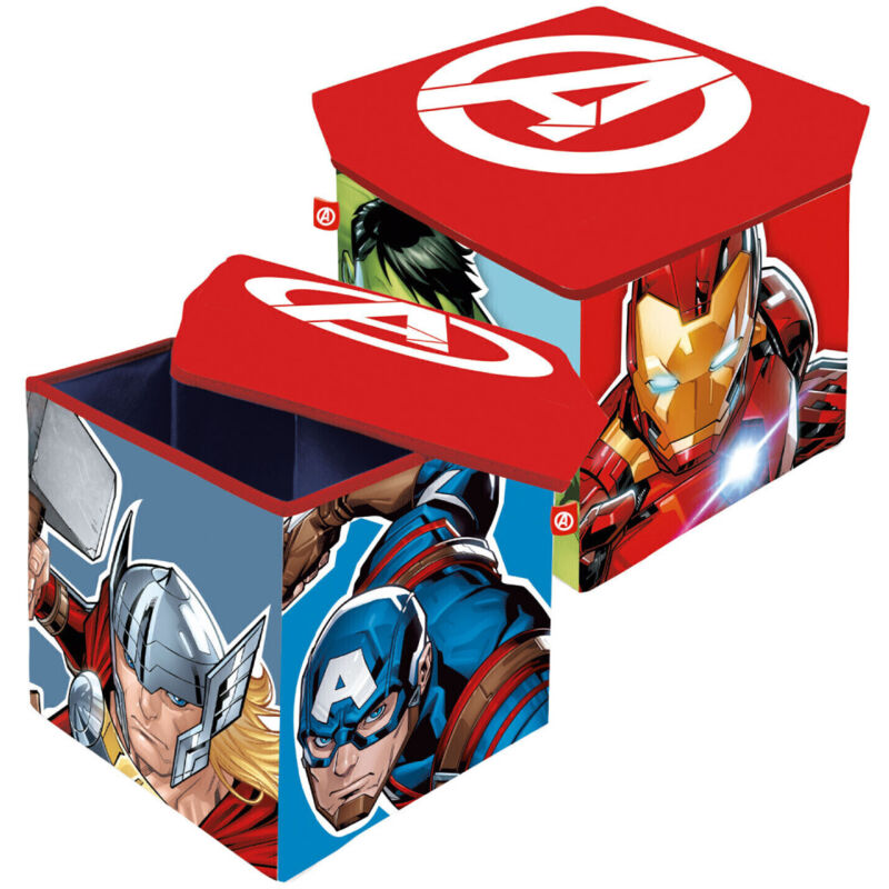 Arditex - Tabouret de rangement cube- Avengers