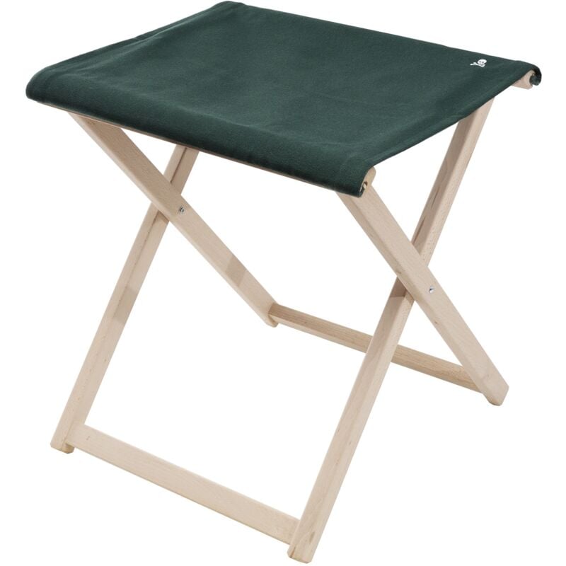 Scalpers - Tabouret de réalisateur pliant en structure en bois de hêtre de première qualité sans vernis, toile vert foncé Vert foncé