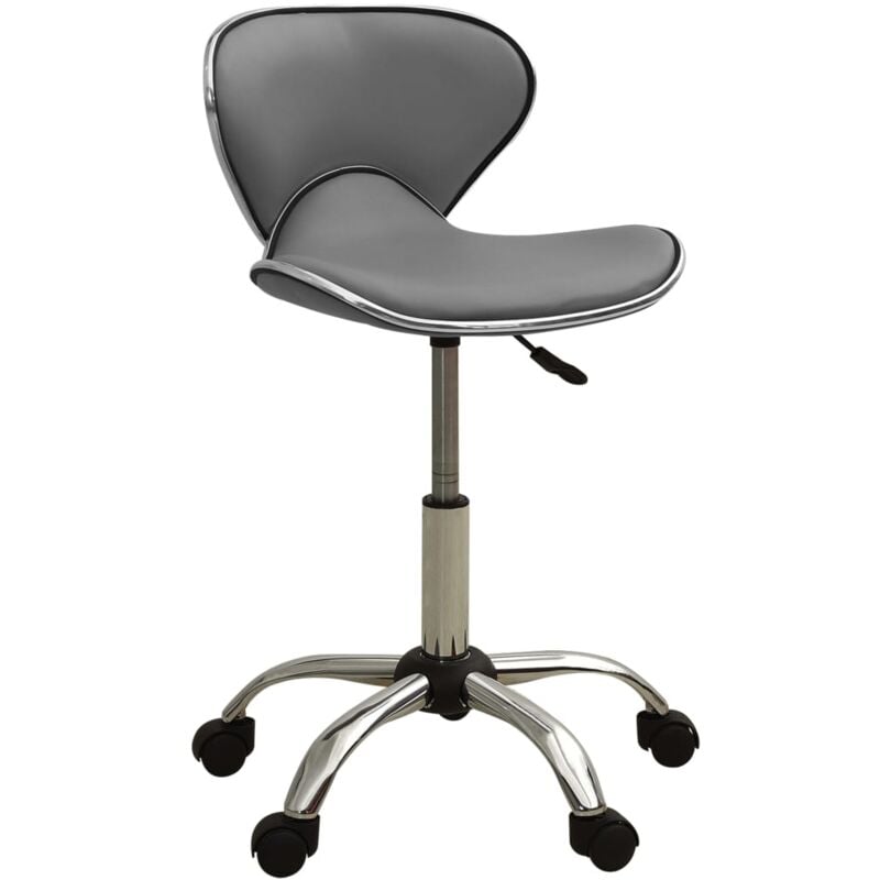 Tabouret de salon et spa Tabouret ergonomique Gris Similicuir 58558