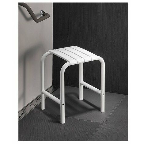 Tabouret De Securite Alu Epoxy Blanc
