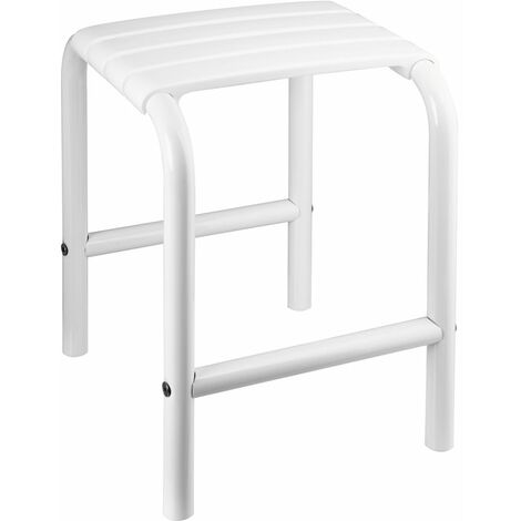 tabouret de sécurité - avec 4 pieds - 485 x 340 mm - en époxy blanc - pellet 047650
