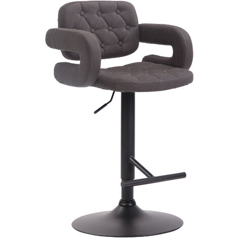 Tabouret de style moderne et élégant avec structure de tissu noir différentes couleurs