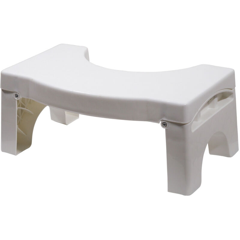 Tabouret de toilette pliant conçu pour soutenir une posture de toilette correcte, Facile à nettoyer