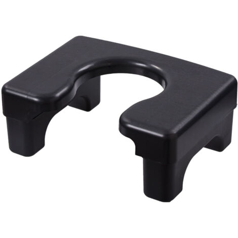 Tabouret de Toilette Portable pour Enfants - Chaise Basse Anti-Dérapante et Hygiénique - Version Noire Multifonction