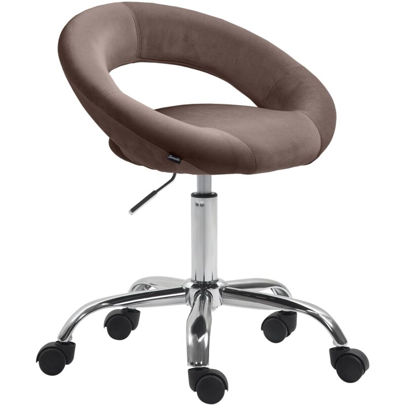 CLP - Tabouret de travail Olinda velours Marron
