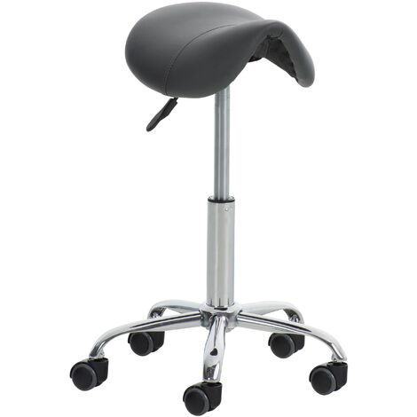 Tabouret de travail Reno similicuir Gris