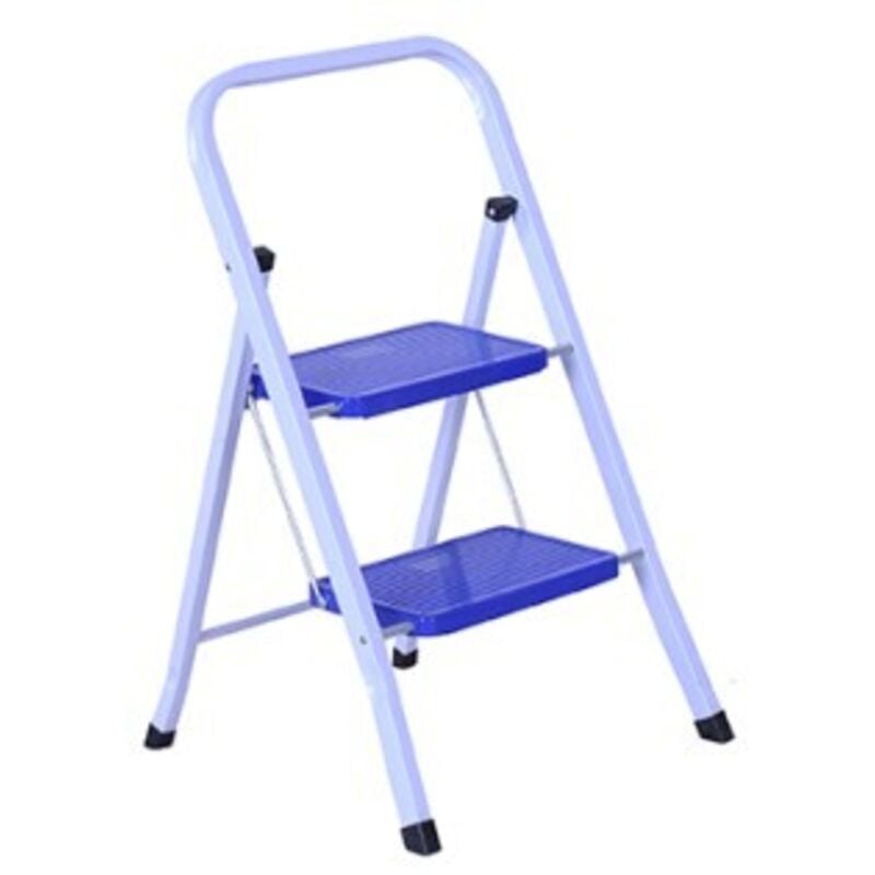 Tabouret 2 marches en tube carré