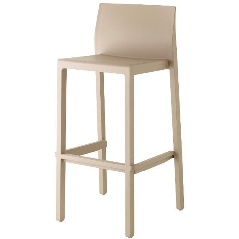 Tabouret de bar en plastique coloré indoor / outdoor 75 cm - Kate Tabouret de bar en plastique coloré indoor / outdoor 75 cm - Kate