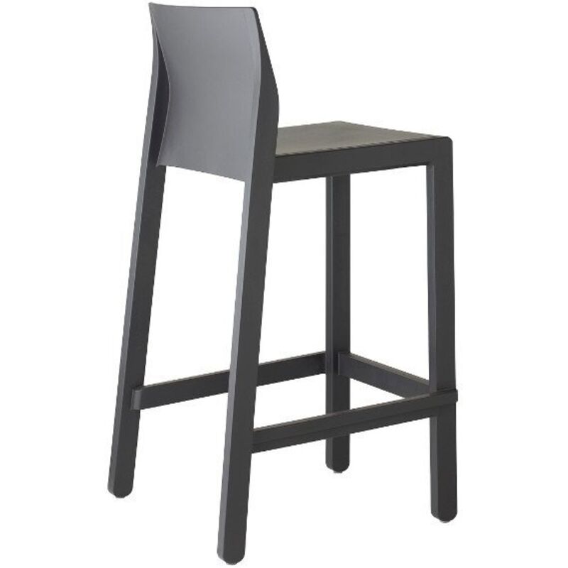 Tabouret de bar en plastique coloré indoor / outdoor 75 cm - Kate Tabouret de bar en plastique coloré indoor / outdoor 75 cm - Kate