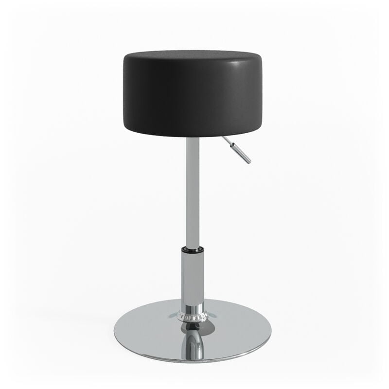 Tabouret Design, Noir, 33.5 x 67 cm pour table de maquillage Vicco