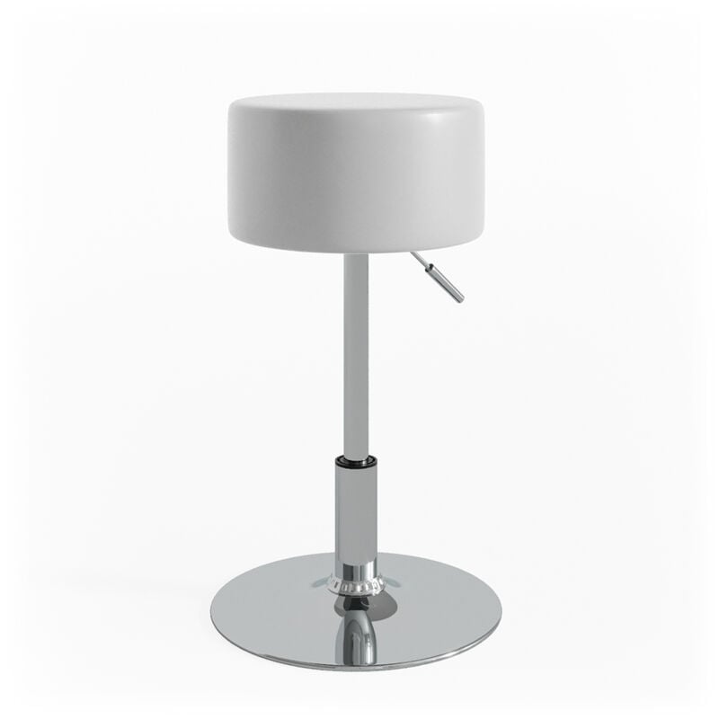 Tabouret Design, Blanc, 33.5 x 67 cm pour table de maquillage Vicco