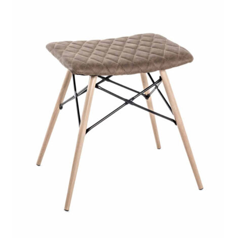 Tabouret Design en Bois "Lexie" 48cm Marron