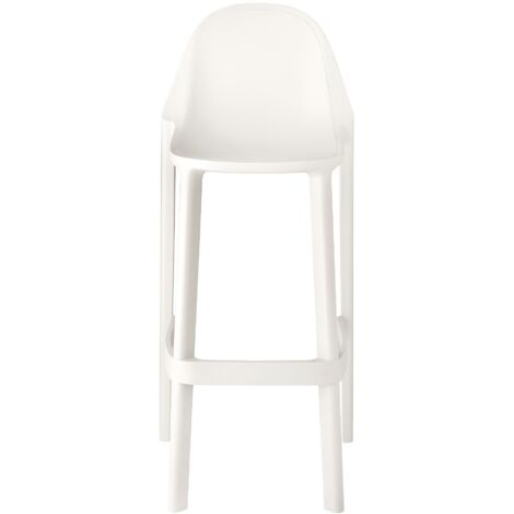 Tabouret design, Tabouret de bar Piu Blanc en Plastique, Scab design