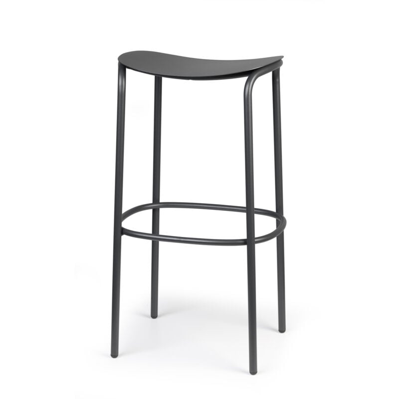 Tabouret design, Tabouret design indoor / outdoor Trick - 75 cm Anthracite en Metal Scab design