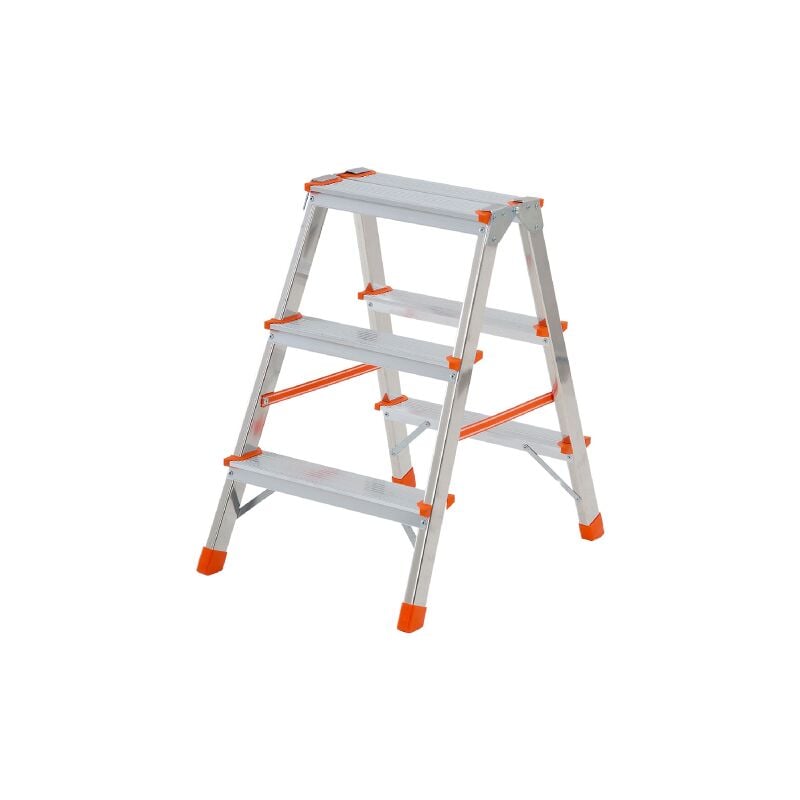 Tabouret double marchepied Gierre Stylo avec 2 marches + surface d&39appui en aluminium