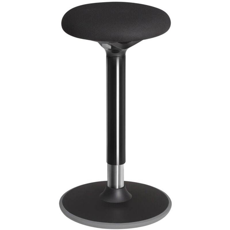 Tabouret dynamique tabouret assis debout siège de travail rotatif à 360° ergonomique hauteur réglable 50-70 cm sans assemblage noir