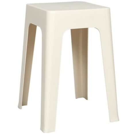 Tabouret empilable coloris crème