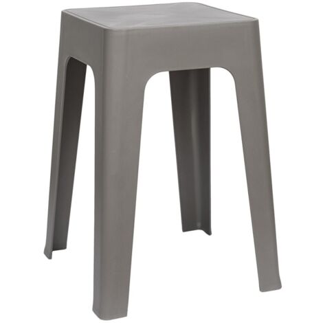 Tabouret empilable coloris gris