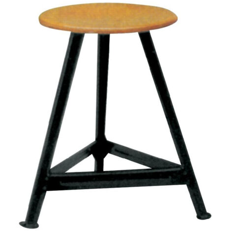 Tabouret en acier 3 pieds, H600 mm