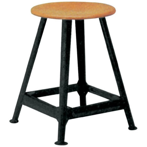 Tabouret en acier 4 pieds, H500 mm