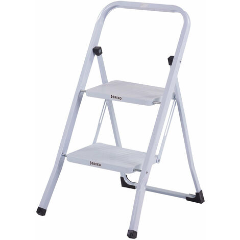 Tabouret en acier blanc 2 étapes étape rapide brixo