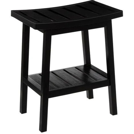 5five - tabouret rangement bambou noir