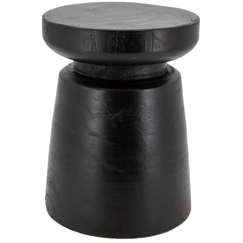 Tabouret en bois paulownia Bouchon noir