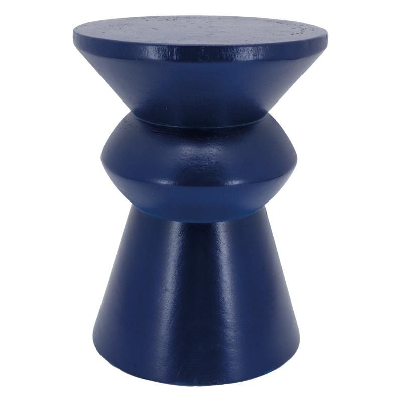 Tabouret en bois paulownia Pion Bleu