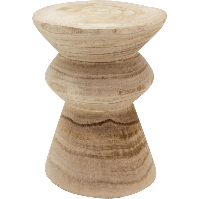 Tabouret en bois paulownia Pion naturel