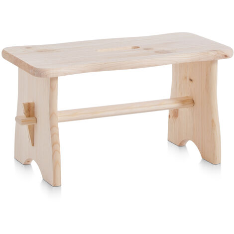 Tabouret en bois, repose-pieds, ZELLER