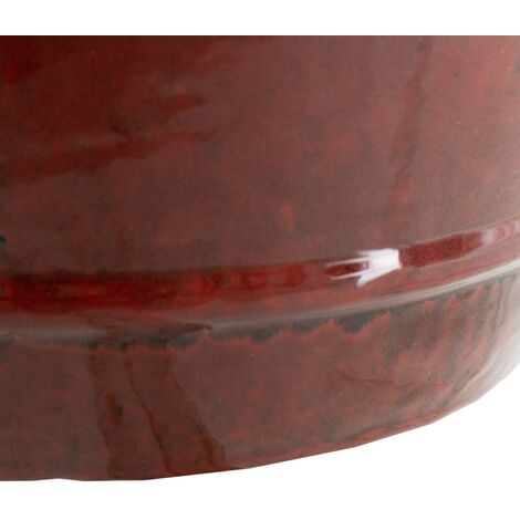 Tabouret en céramique grenat exotique 48x35x35 cm