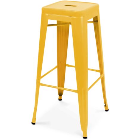 Tabouret en métal mat