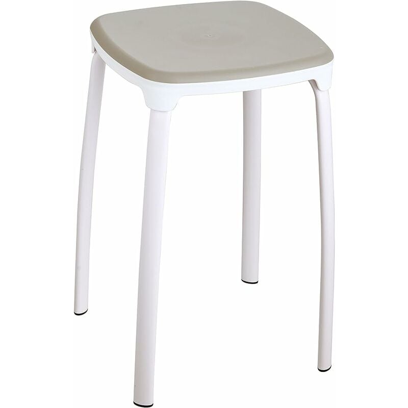 Tabouret en polypropylène gris pigeon