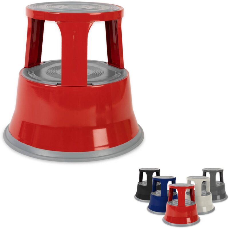 Tabouret en rouleau Patte d'éléphant Acier T1 Rouge