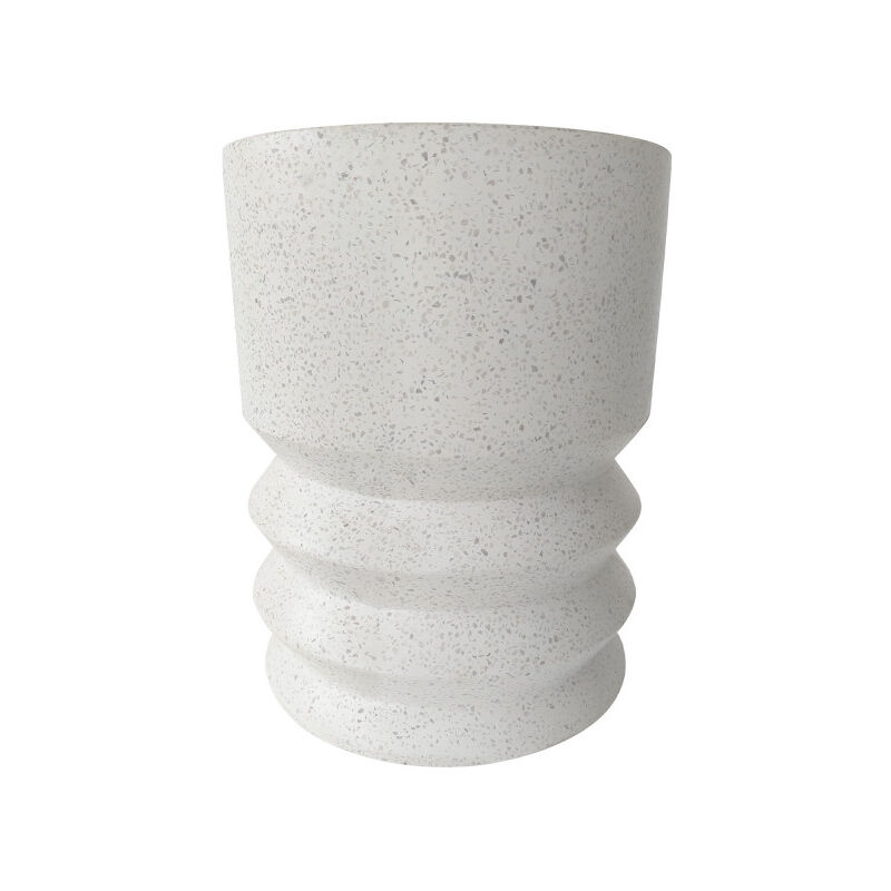 Tabouret en terrazzo H46cm - Blanc - NAULA