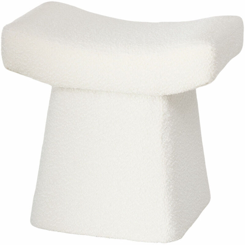 Tabouret en tissu peluche lidal, hauteur 45 cm
