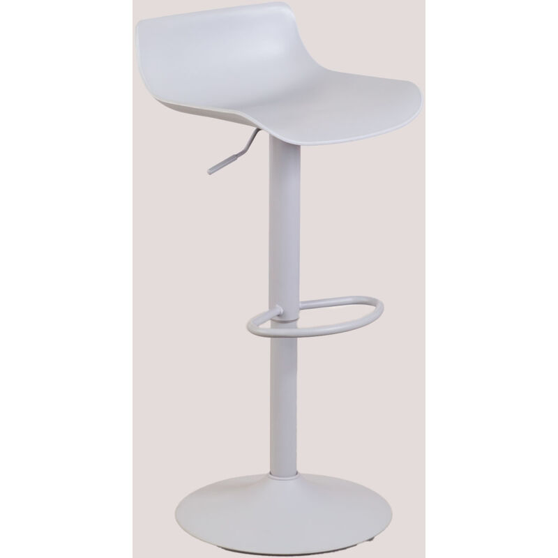 Sklum - Tabouret Haut Ajustable Arjenn Gris Clair