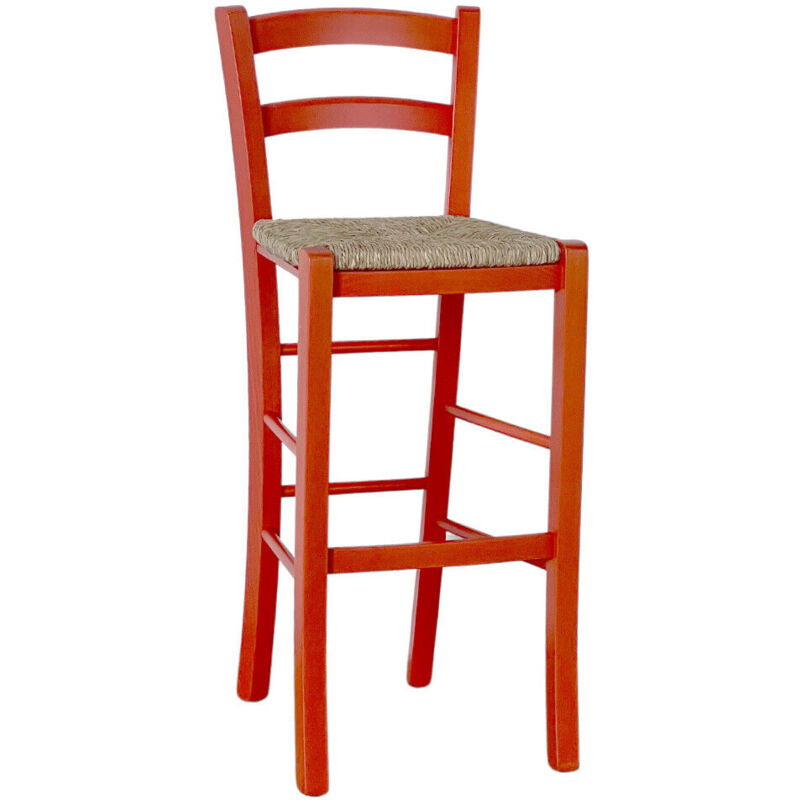 Okaffarefatto - Tabouret haut en bois d'oranger h 73 cm style rustique pour la maison et le bar Okaffarefatto - Tabouret haut en bois d'oranger h 73 cm style rustique pour la maison et le bar