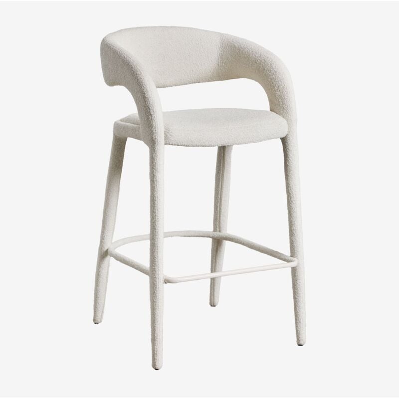 Tabouret haut tapissé Arazeina Sklum