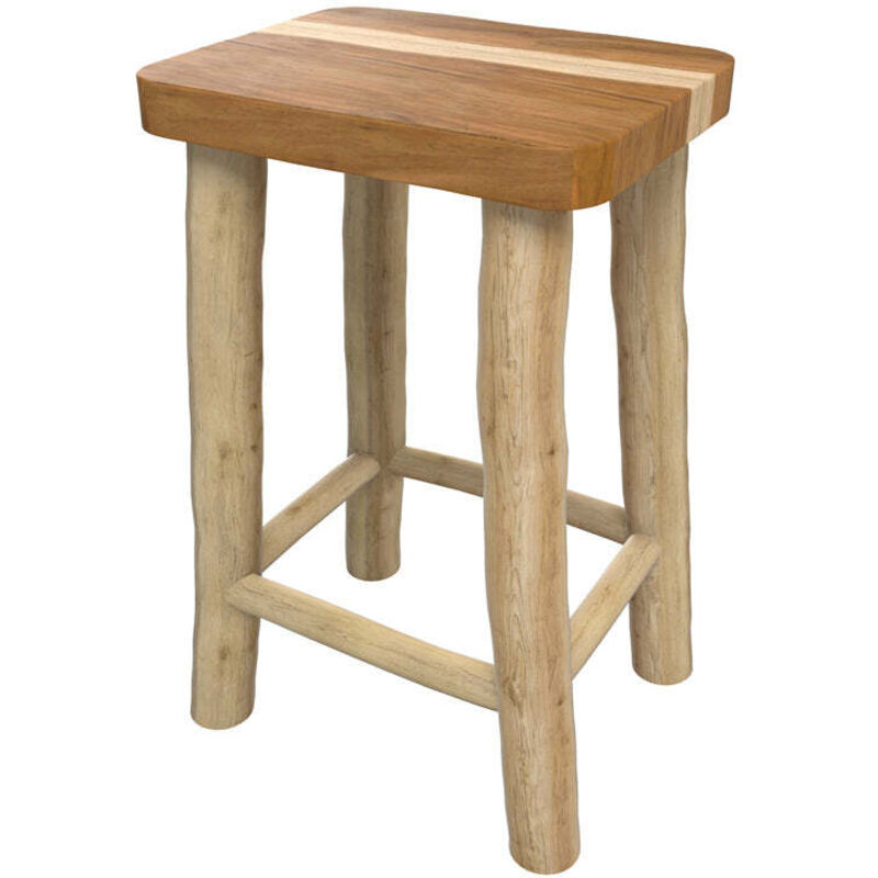 Tabouret 45.5 cm en teck - IKA
