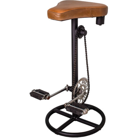 Tabouret industriel 41x33x74 cm avec piètement pédalier