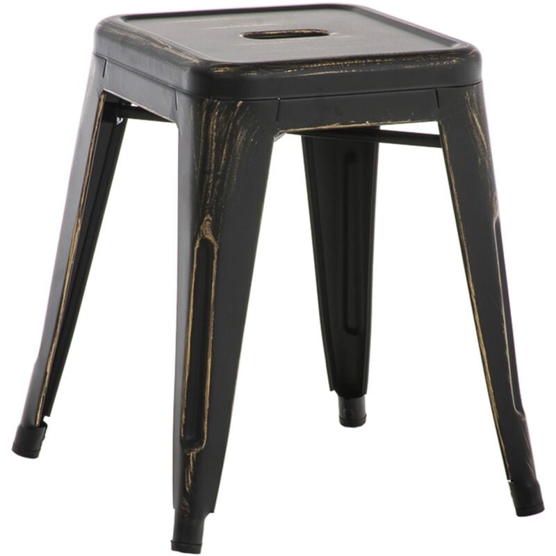 CLP - Tabouret Armin Noir-Or