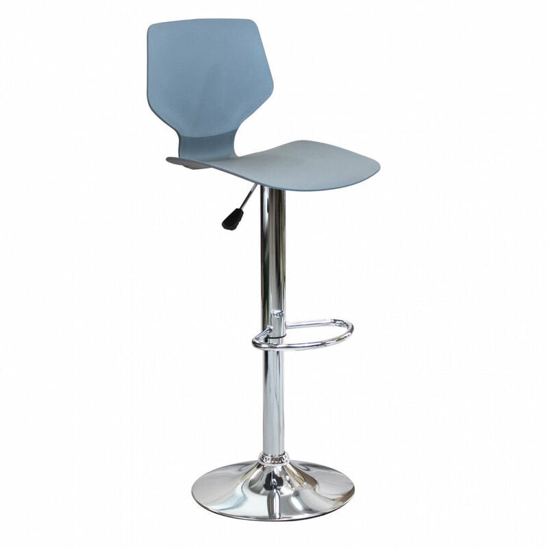 Magazzini Cosma - Tabouret interne avec structure et session en acier réglable dans le tabouret élevé en polypropylène Gray - Gray