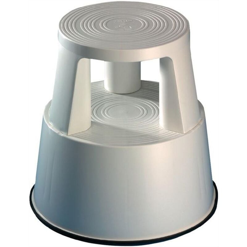 Wedo - Tabouret roulant plastique gris clair hauteur avec/sans charge 425/430 mm d. supérieur 290 mm d. inférieur 440 mm