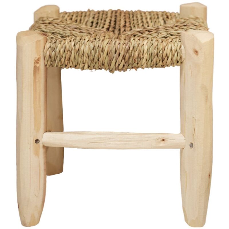 Tabouret Marocain bois de laurier Naturel 20 cm