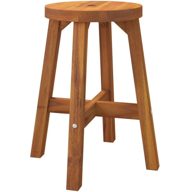 Tabouret Marron 38x38x45 cm Bois d'acacia solide