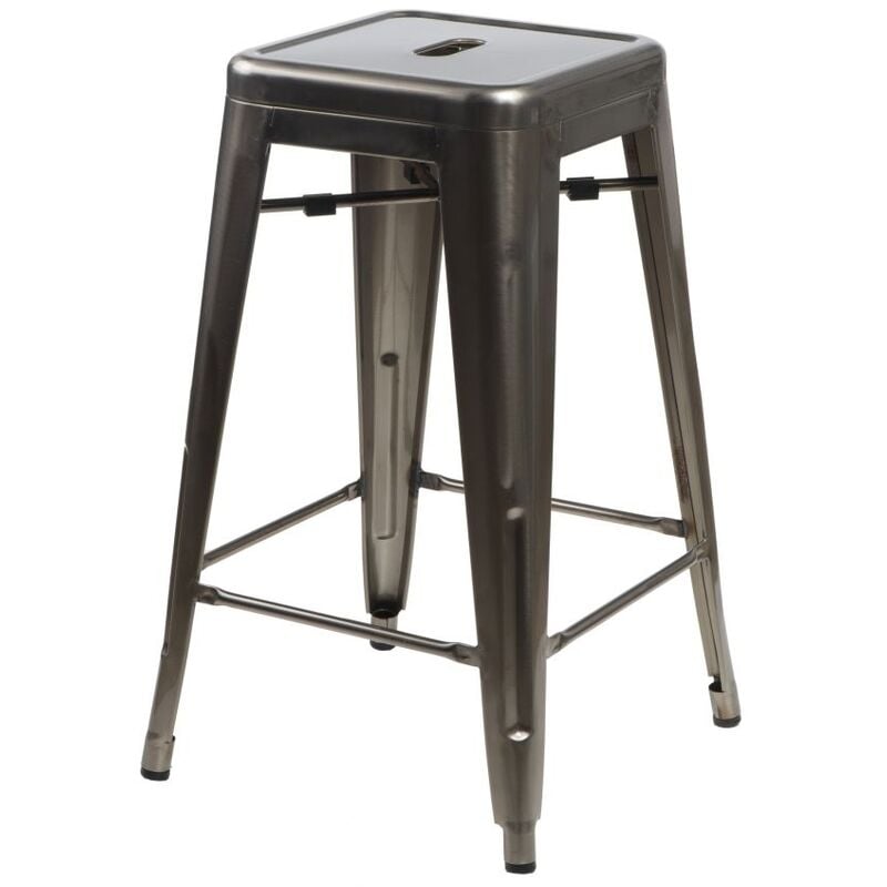 Tabouret métallique Paris 66cm inspiré de Tolix
