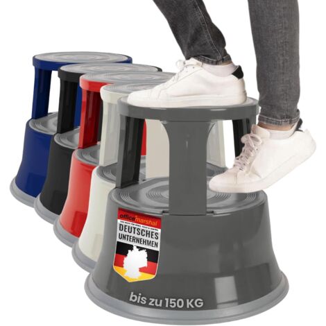 Tabouret mobile Patte d'éléphant Acier T1 Gris