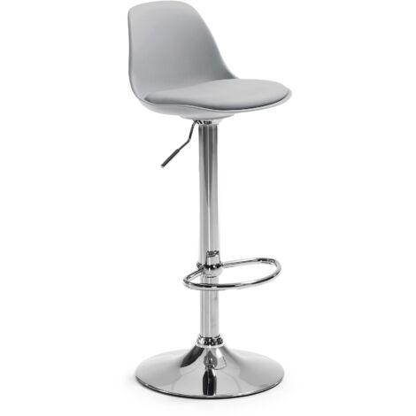 Tabouret Orlando-T gris hauteur 60-82 cm